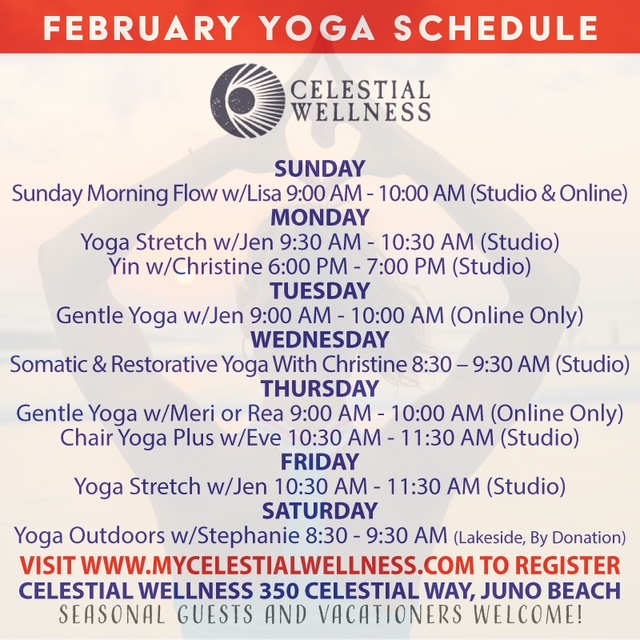 Yoga schedule