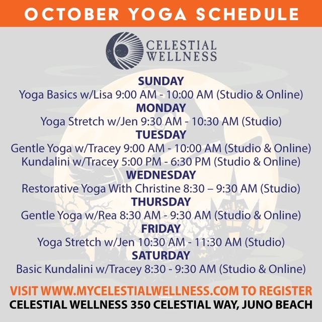 Yoga schedule